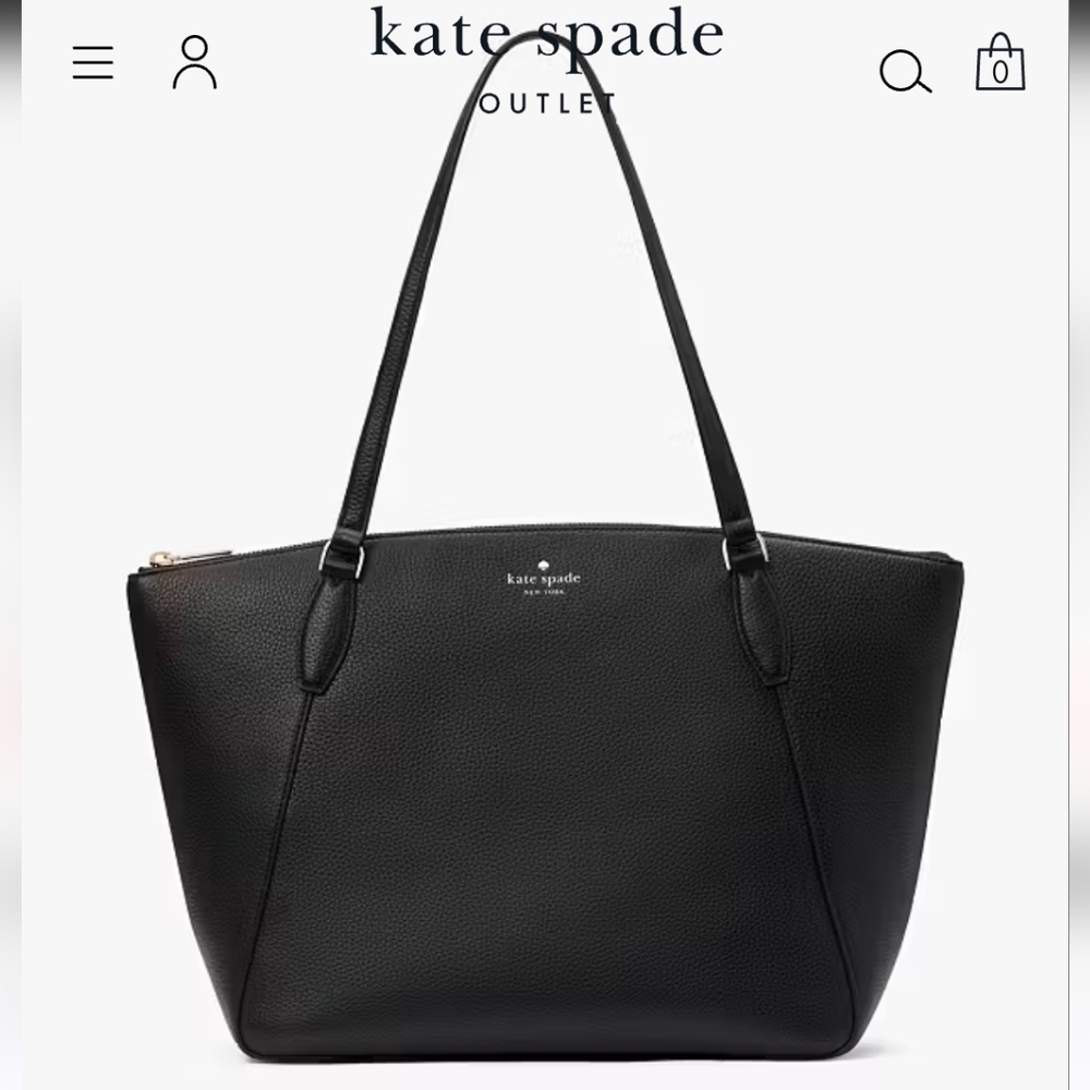 Kate Spade Monica Tote Black Pebbled Leather